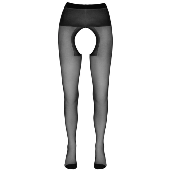 Rajstopy z otwartym kroczem Cottelli LEGWEAR czarne 20 DEN