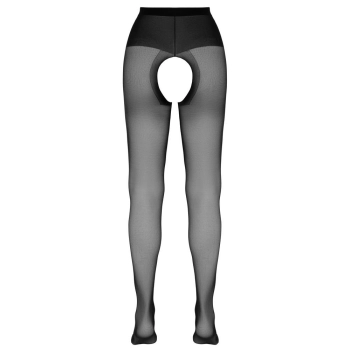 Rajstopy z otwartym kroczem Cottelli LEGWEAR czarne 20 DEN