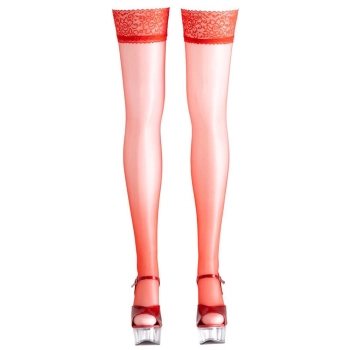 Hold-up Stockings red 3