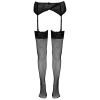 Pończochy siatkowe z koronką Cottelli LEGWEAR S/M