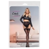 Pończochy z koronką Cottelli LEGWEAR czarne M 20 den