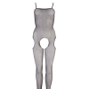 Bodystocking siateczkowy NO:XQSE czarny S/M ze stopą