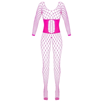Body siatkowe Fantasy różowe z dżetami Cottelli