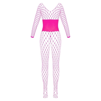 Body siatkowe Fantasy różowe z dżetami Cottelli