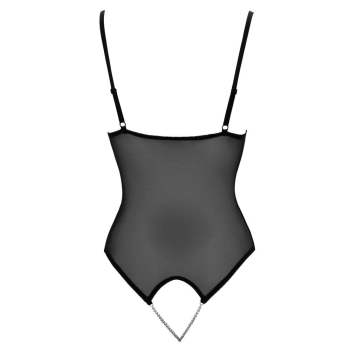 Body erotyczne ouvert z perłami Cottelli LINGERIE M