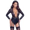 Body Cottelli BONDAGE czarne S z pasem i kajdankami