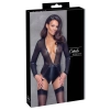Body Cottelli BONDAGE czarne S z pasem i kajdankami