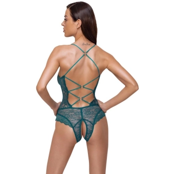 Body ouvert koronka Cottelli LINGERIE benzynowy M