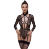 Body koronkowe z długim rękawem Cottelli LINGERIE S
