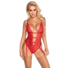Body erotyczne kissable czerwone koronkowe S/M