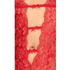 Body erotyczne kissable czerwone koronkowe S/M