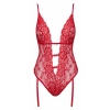 Body erotyczne kissable czerwone koronkowe S/M