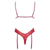 Body erotyczne kissable czerwone koronkowe S/M