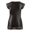 Sukienka wetlook Cottelli CURVES czarna 2XL