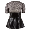 Sukienka mini Cottelli CURVES z czerwonym sznurowaniem 3XL