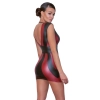 Sukienka taliowana Cottelli PARTY czerwono czarna S