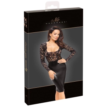 Noir lace dress L