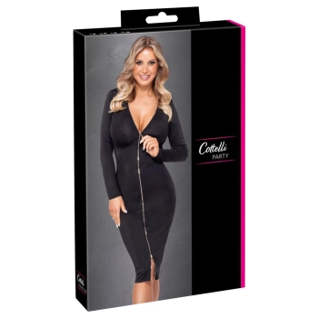 Body Cottelli BONDAGE z otwartym krokiem i kajdankami czarne XL