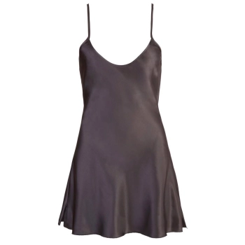 Koszulka nocna satynowa Cottelli LINGERIE czarna S