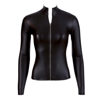 Top z długim rękawem Cottelli PARTY czarny L zip