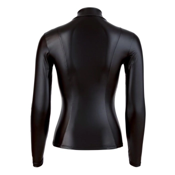 Top z długim rękawem Cottelli PARTY czarny L zip