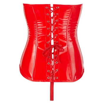 Vinyl Corset red M
