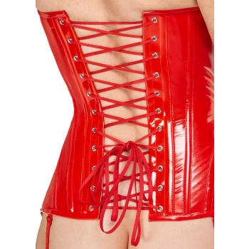 Vinyl Corset red S