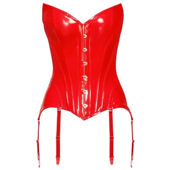 Vinyl Corset red XL