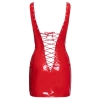 Vinyl Dress red S