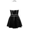 Vinyl dress w. silver S