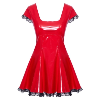 Vinyl Dress red XL