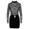 Vinyl Dress Lace S