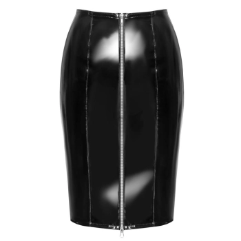 Vinyl Skirt Zip black L
