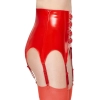 Vinyl Suspender Straps red M