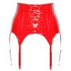 Vinyl Suspender Straps red M
