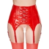 Vinyl Suspender Straps red 2XL