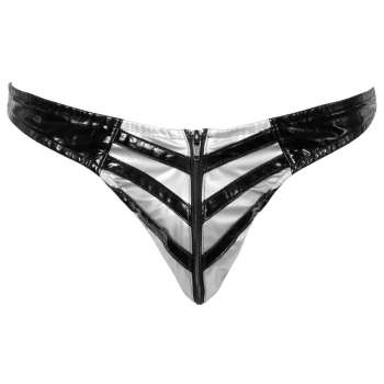 Vinyl Thong Men XL