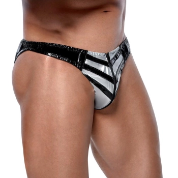 Vinyl Thong Men 2XL