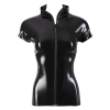Latex Shirt Zip black M