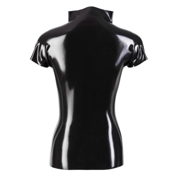 Latex Shirt Zip black 2XL