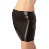 Latex Mini Skirt black 2XL