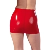 Latex Mini Skirt red XL