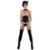 Latex Waist Cincher black S