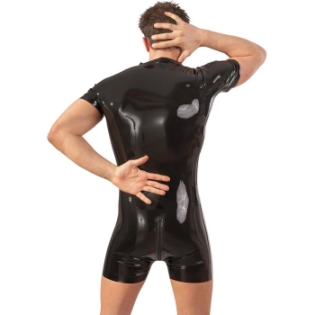 Mens Latex Playsuit S