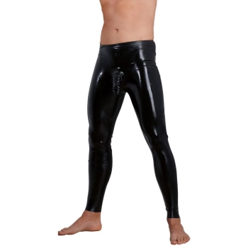 Mens Latex Leggings Sleeve S