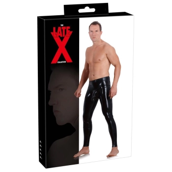 Mens Latex Leggings Sleeve M