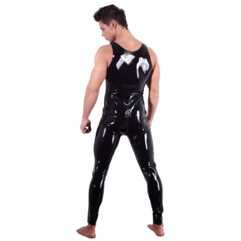 Mens Latex Jumpsuit XL