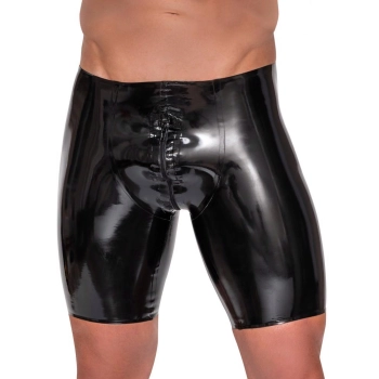 Mens Latex Pants Zip L