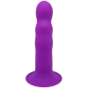 Dildo silikonowe Hitsens 3 Adrien Lastic fioletowe z przyssawką