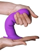 Dildo silikonowe Hitsens 3 Adrien Lastic fioletowe z przyssawką